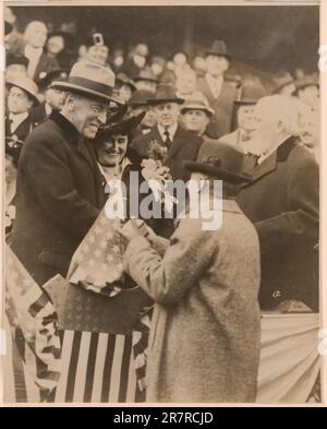 Woodrow and Edith Wilson c. 1919 Stock Photo