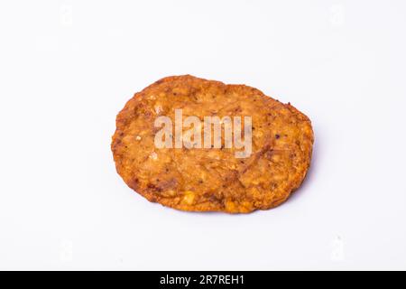 Hamburger Steak isolated on white Stock Photo