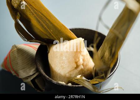 The zongzi in the bowl. Stock Photo