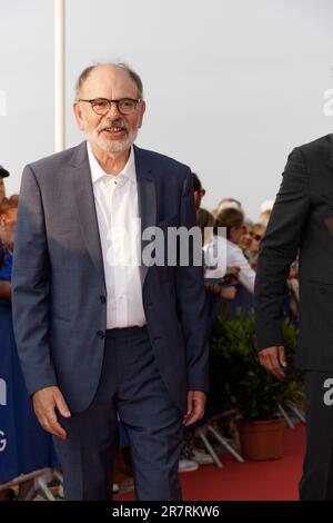 Cabourg, France. 16th June, 2023. Jean-Pierre Darroussin walks the short movie awards red carpet during Day Three of the 37th Cabourg Film Festival on June 16, 2023 in Cabourg, France. Credit: Bernard Menigault/Alamy Live News Stock Photo