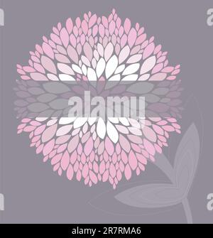 Peony bouquet background birthday card or invitation Stock Vector