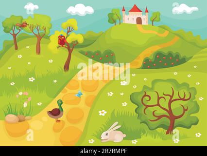 vector illustration of a cute card Stock Vector