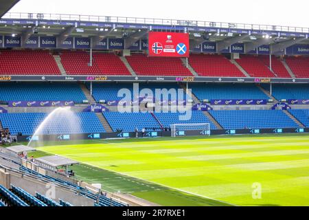 Oslo, Norway, 17th June 2023. Ullevål Stadium ready for the UEFA Euro 2024 qualifier between Norway and Scotland in Oslo   Credit: Frode Arnesen/Alamy Live News Stock Photo