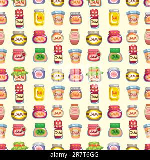 seamless jam pattern Stock Vector