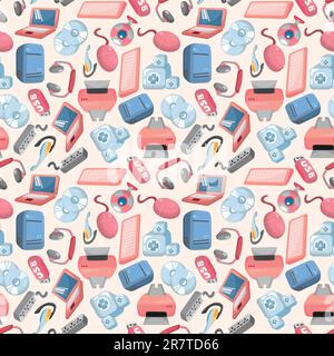 seamless computer pattern Stock Vector