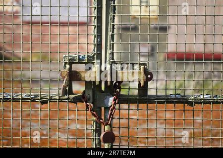 locked gates Stock Photo