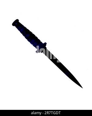 Edged weapon Military isolated over a white background Stock Photo