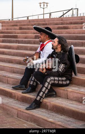 Mexican musician mariachi band on a city street. High quality photo Stock Photo