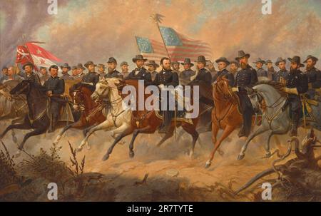 Grant and His Generals c. 1865 Stock Photo