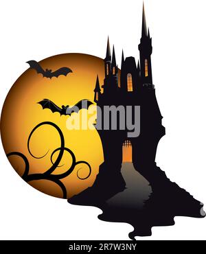 Scary Halloween objects Stock Vector