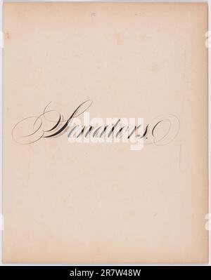 'Senators' title page from album -- 'Portraits (and autographs) of the President of the United States, Vice President, Cabinet and Eminent Senators and Representatives. Taken from Life, Washington, D.C. 1859.' 1859 Stock Photo