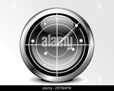 abstract radar icon vector illustration Stock Vector