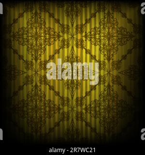 eps 10, vector seamless pattern on grungy background Stock Vector