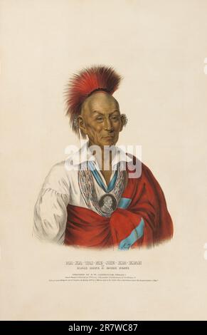 Ma-ka-tai-me-she-kia-kiah - Black Hawk A Saukie Brave 1838 Stock Photo