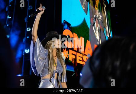 Lainey Wilson performs during day 2 of the CMA Fest at Nissan Stadium on Thursday, June 9, 2023, in Nashville, Tennessee. (Photo by: Amiee Stubbs/imag Stock Photo