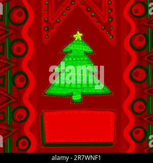 christmas background, this illustration may be useful as designer work Stock Vector