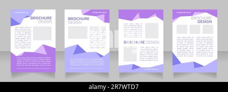 Specialized training courses blank brochure layout design Stock Vector