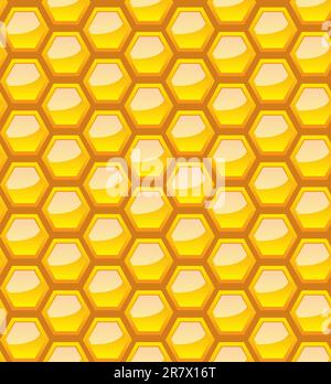 Seamless honeycomb pattern, vector illustration, eps10, 3 layers Stock Vector