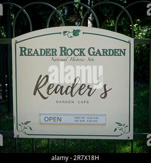 Reader Rock Garden Calgary Alberta Stock Photo