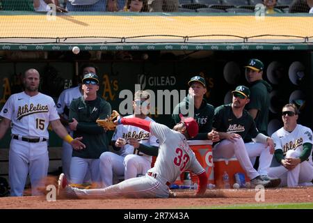 Oakland Athletics' Tyler Wade during a baseball game against the  Philadelphia Phillies in Oakland, Calif., Saturday, June 17, 2023. (AP  Photo/Jeff Chiu Stock Photo - Alamy