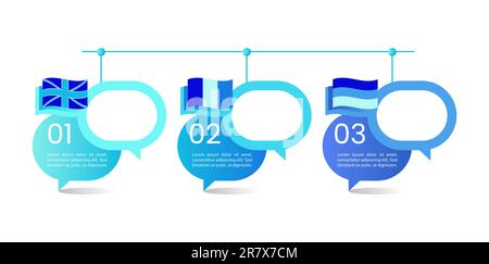 Languages learning levels infographic chart design template Stock ...