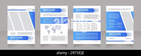 World electric energy consumption blank brochure design Stock Vector