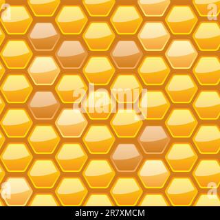 Seamless honeycomb pattern, vector illustration, eps10, 3 layers Stock Vector