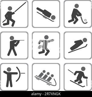 Set of sport icons. Vector illustration for you design Stock Vector