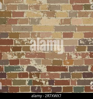 Old brick wall pattern. Vector illustration, EPS10 Stock Vector