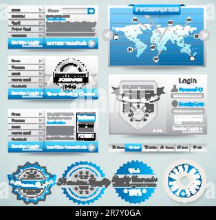 Premium templates and Web stuff  master collection: graphs, histograms, arrows, chart, infographics, icons and a lot of related design elements. Stock Vector