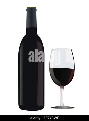 cabernet sauvignon red wine color icon vector illustration Stock Vector ...