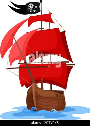 illustration of a ship Stock Vector