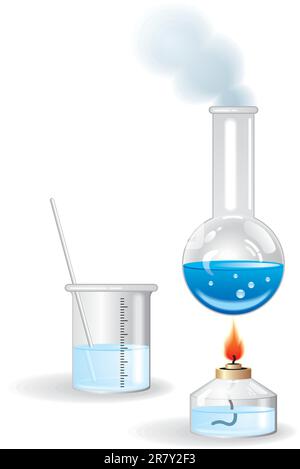 Laboratory flasks pattern vector Stock Vector Image & Art - Alamy