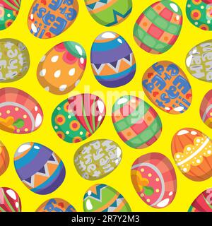 seamless Easter Egg pattern Stock Vector