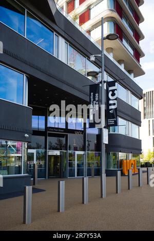 Number One Pool Street, UCL Stratford building entrance Stock Photo