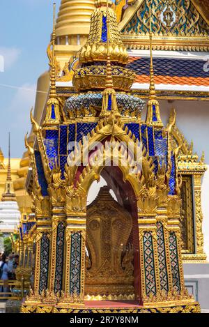 Bai Sema is a boundary stone in the Wat Phra Kaew, commonly known in English as the Temple of the Emerald Buddha. The most sacred temple in Bangkok Stock Photo