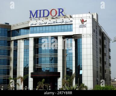 Cairo, Egypt, June 3 2023: MIDOR Middle East Oil Refinery oil and gas, Performing the activity of crude oil refining and high-quality petroleum produc Stock Photo