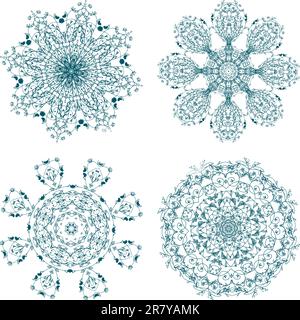 Set of arabesque ornament for your design Stock Vector