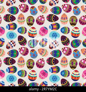 seamless Easter Egg pattern Stock Vector
