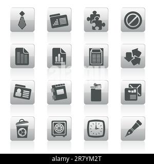 Business and Office Icons - vector icon set Stock Vector