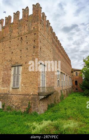 Medieval castle of Belgioioso, in Pavia province, Lombardy, Italy Stock Photo