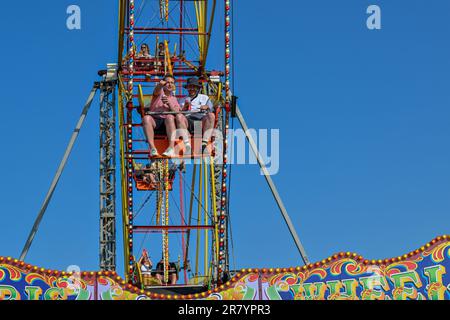 Eridge, UK. 16th June, 2023. Eridge Park, Eridge, Kent, UK on June 16 2023. Festival goers enjoy the sights and sounds during the Black Deer Festival of Americana in the grounds of Eridge Park, Eridge, Kent, UK on June 16 2023. Credit: Francis Knight/Alamy Live News Stock Photo