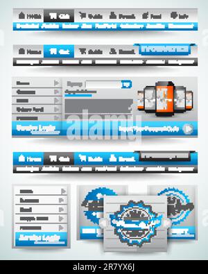 Premium templates and Web stuff master collection: graphs, histograms, arrows, chart, infographics, icons and a lot of related design elements. Stock Vector
