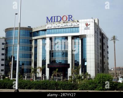 Cairo, Egypt, June 3 2023: MIDOR Middle East Oil Refinery oil and gas, Performing the activity of crude oil refining and high-quality petroleum produc Stock Photo