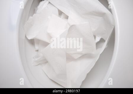 Clogged toilet stock photo. Image of dirt, paper, ceramic - 36719772