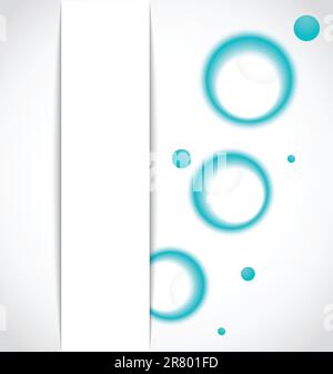 Illustration abstract background with blue circle - vector Stock Vector
