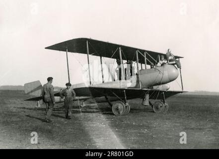 Italian aircraft Caproni CA.38, Italy 1910s Stock Photo - Alamy