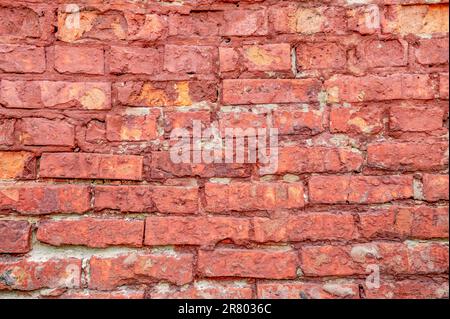 Old brick wall. red brick background texture. Classic beautiful textured brick wall Stock Photo