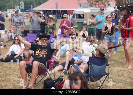 Black Deer Festival, Kent, UK - 18th June Gospel brunch at Black Deer Festival, Eridge Park, Kent. Credit Jill O'Donnell/Alamy Live News Stock Photo