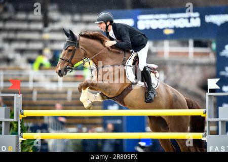 Britain s Ben Maher with the horse Dallas Vegas Batilly in the